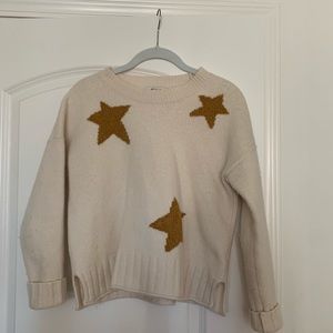 Cropped star sweater